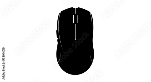 Black computer mouse device.