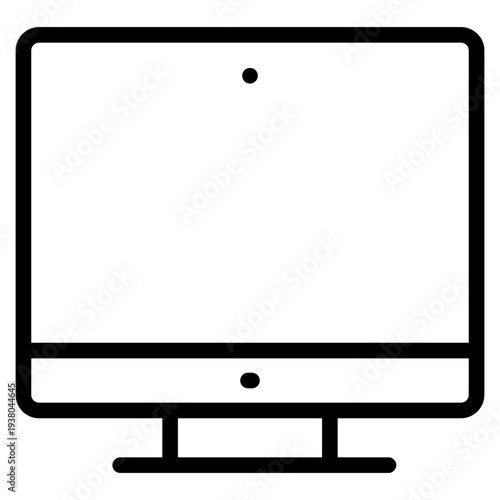 Monitor icon vector illustration.