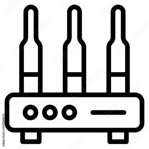 Router icon vector illustration.