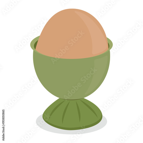 Boiled egg holder cup, egg stand.