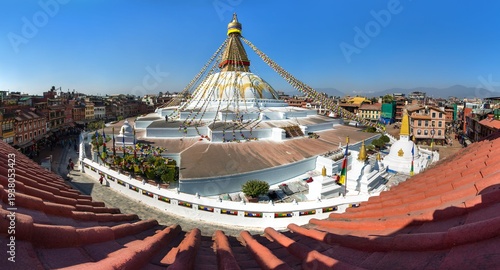 Photography Boudhanath stupa prayer flags Kathmandu buddhism Nepal