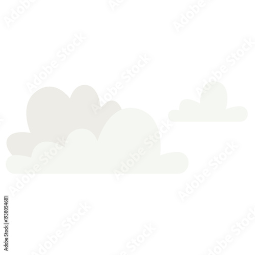 Simple White Clouds Illustration