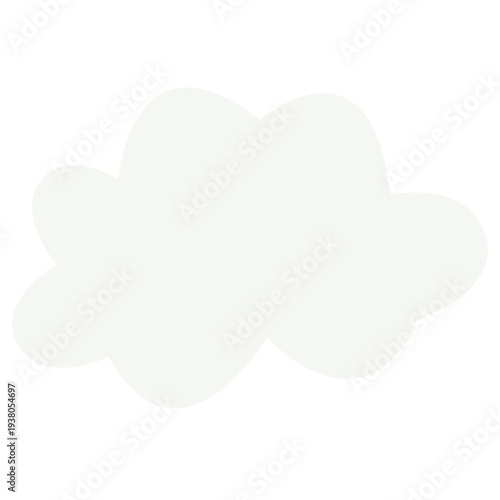 Simple White Cloud Icon