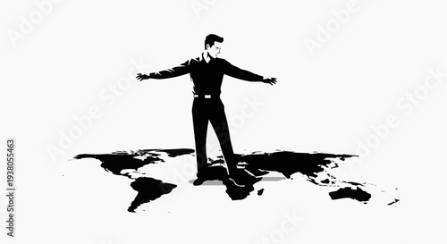 silhouette of a young man