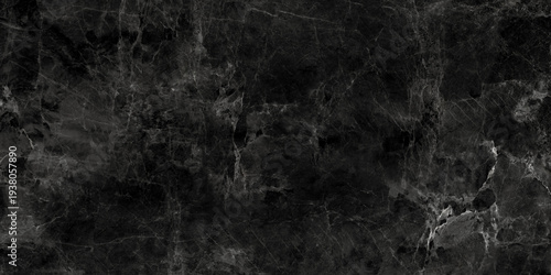 Black marble stone texture, natural background