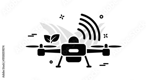 Drone with camera and signal.