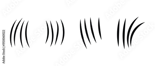 Animal Claw Icon, Claw scratch icon, claw icon.