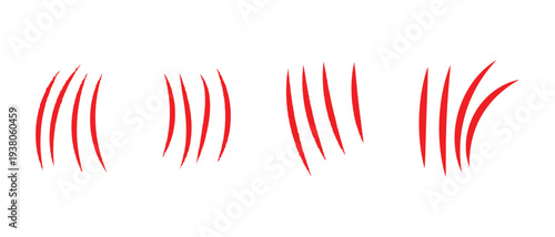 Animal Claw Icon, Claw scratch icon, claw icon.