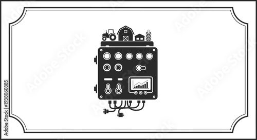 Vintage Radio Transmitter Device Closeup.