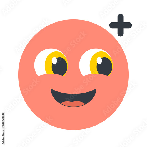 Educational vector illustration of a single proton particle for quantum physics