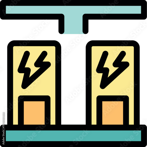Electric vehicle charging station providing sustainable transportation, powering future mobility with clean energy