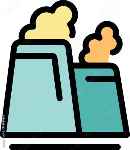 Geothermal power plant harnessing renewable energy resources, providing sustainable electricity with minimal environmental impact