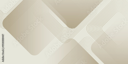 white wide luxury abstract background with golden lines and shadows, arrows and angles. modern light wide banner with golden luminous lines. vector eps10