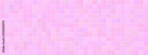 Tile pink background for bathroom checkered pastel and banner grid pool. Pattern toilet ceramic for vector square abstract and mosaic white scene. Tile party seamless for bathroom wall backdrop.