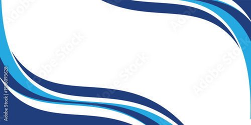 Blue and white business wave banner background. vector illustration eps10