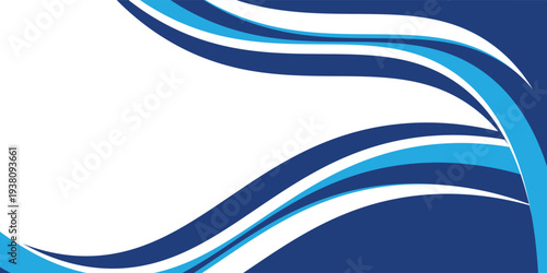 Blue and white business wave banner background. vector illustration eps10