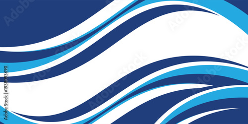 Blue and white business wave banner background. vector illustration eps10