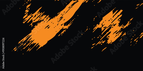 orange black brush Car sticker wrap pattern banner abstract sporty lines black orange color combination grunge brush modern pattern