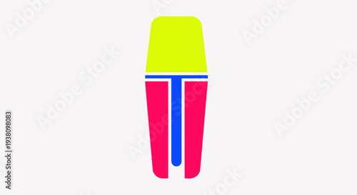 Colorful Abstract Object with Bright Colors.