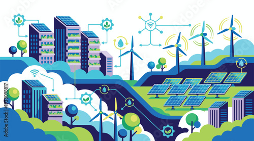 Renewable Energy and Smart City Landscape with Green Technology
