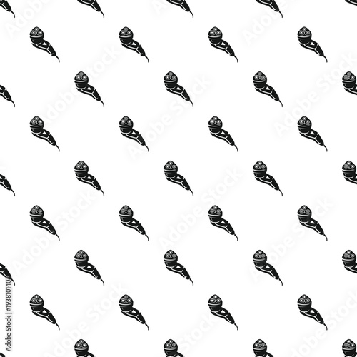 Seamless pattern featuring electric rotary shavers, symbolizing male grooming and personal care