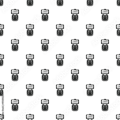 Repeat pattern featuring a drone controller with a mobile phone displaying a cloudy sky