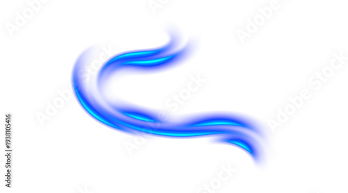 Glowing blue neon mist with electric lightning sparks and radiant energy aura, futuristic smoke and lightning overlay isolated on transparent background