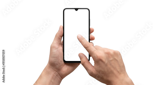 Fotografie Stock footage of a hand operating a smartphone