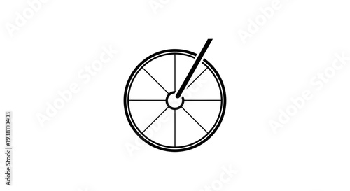 Baking Utensil Wheel Illustration - Culinary Tool for Mixing and Whipping