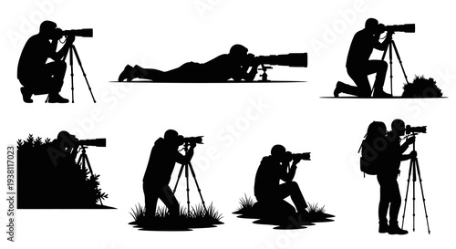Photographer Silhouette Collection - Wildlife  Nature Photography Icons