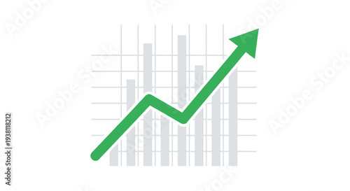 Financial Growth Chart with Upward Trend - Success and Progress