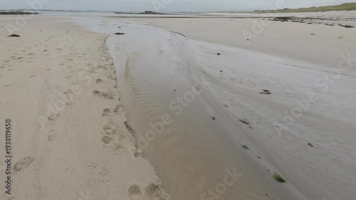 Tides on the beach, ebb, flood