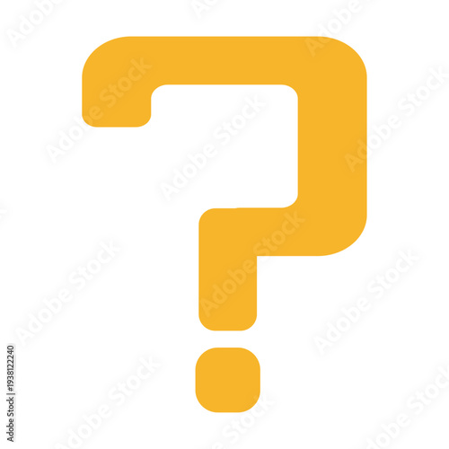 シンプルで様々なシーンに使いやすい疑問符　はてな　クエスチョンマーク_きいろ