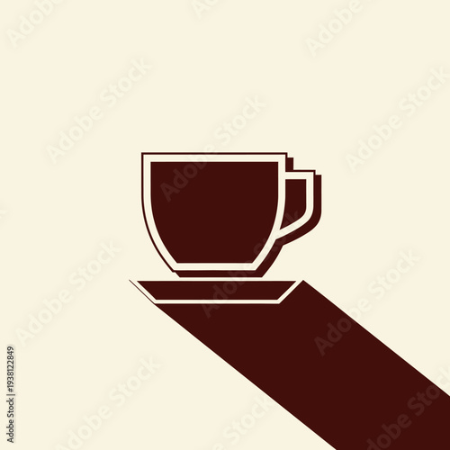 Coffee Cup Illustration Design Element.