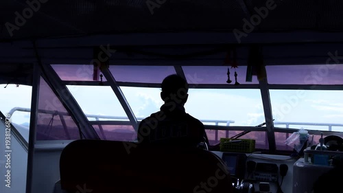 Navigating the Open Seas A Highly Skilled and Experienced Captain at the Helm of the Vessel