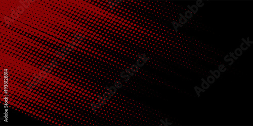 Halftone dots red and blue color pattern gradient grunge texture background. Dot pop art comic sport style vector illustration. modern background