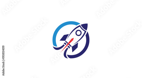 Rocket Launching Through Orbital Ring, Growth and Innovation Concept