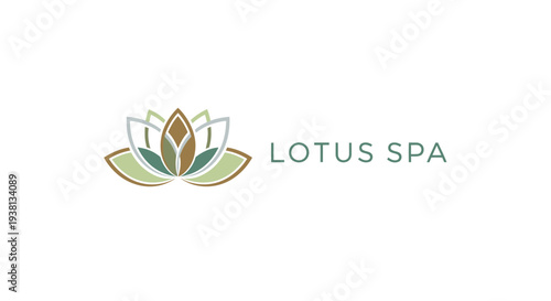 Serene Spa Blossom Logo Design - Wellness and Relaxation Concept