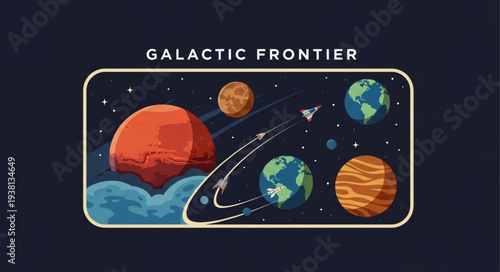 Galactic Frontier Space Exploration Planets and Stars.