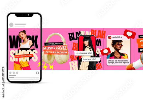 Bold Colorful Style Multipurpose Social Media Carousel