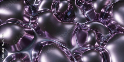 A soft flowing wave of purple and pink silk fabric creates a shiny liquid texture with a smooth satin design and metallic light shine