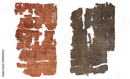 Wallpaper Mural Papyrus 69 and Gospel of Judas basis illustration without text set isolated Torontodigital.ca