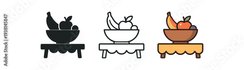 cozy home life fruit bowl centerpiece on table