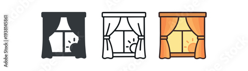 cozy home life morning sunlight through curtains