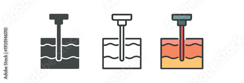 laser dermatology multilayer skin cross section with laser beam column