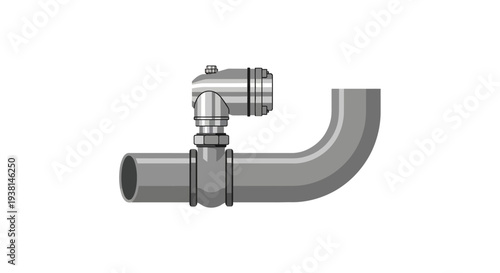 Industrial Pipe Fitting Connector.