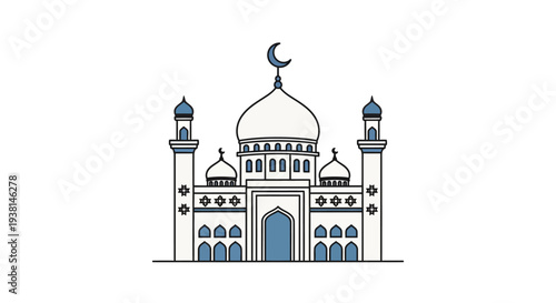 Islamic Mosque Architecture Building.