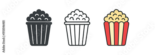 street food popcorn bucket overflowing