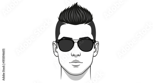 Man Wearing Dark Sunglasses.