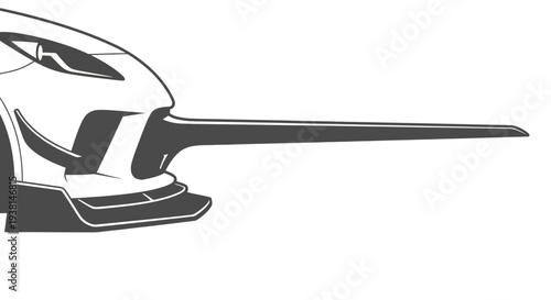 Modern Sports Car Front.